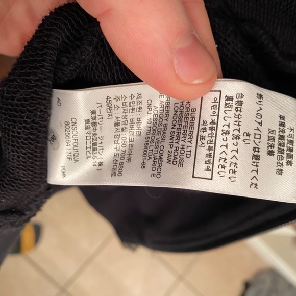 SOLD Burberry Rubber Logo Novacheck Sleeve Hoodie - Picture 12 of 13